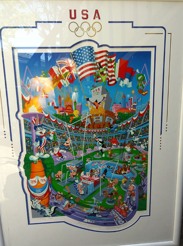 Melanie Taylor Kent TUNE SALOON Hand Signed Serigraph Looney